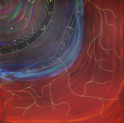 Sacred Circle 2/4 - a Paint Artowrk by Marc Violette